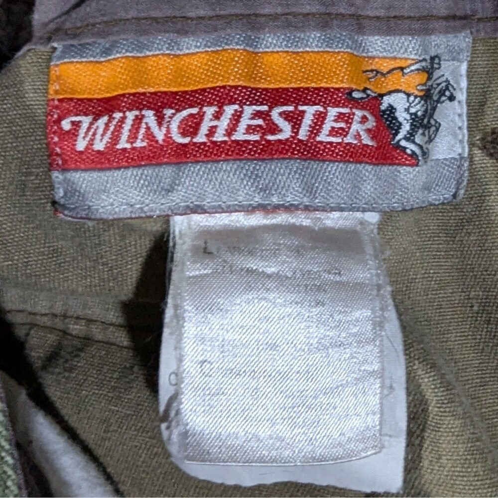 Winchester Hunting Pants Trebark Camo Mens LARGE Upland Briar Brush Guard Zips - Picture 4 of 8